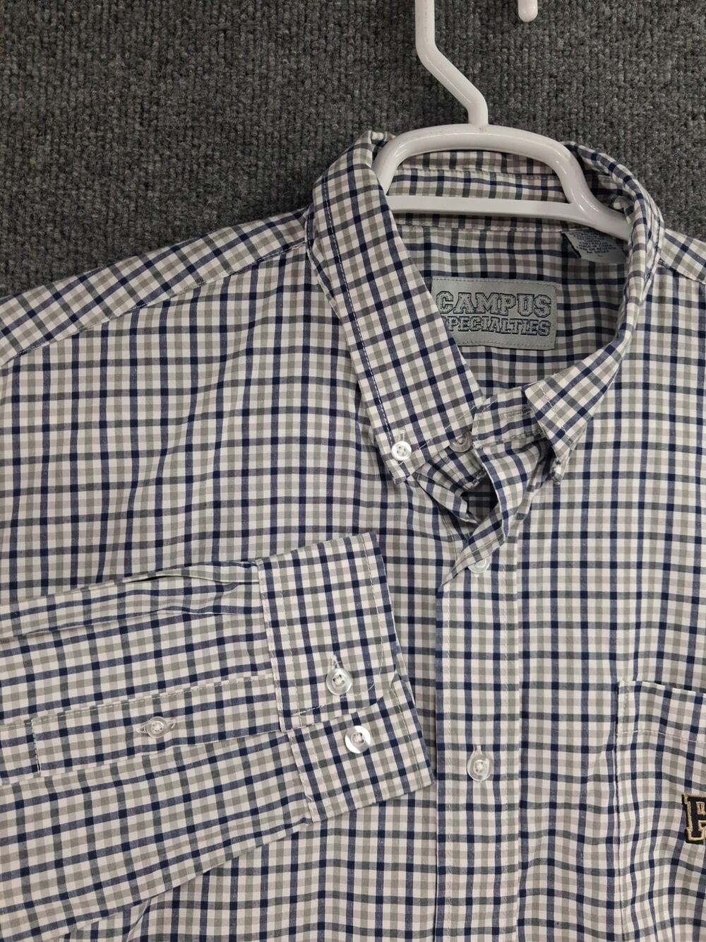 University Of Pittsburgh Shirt Mens Large Campus Specialties Button Down